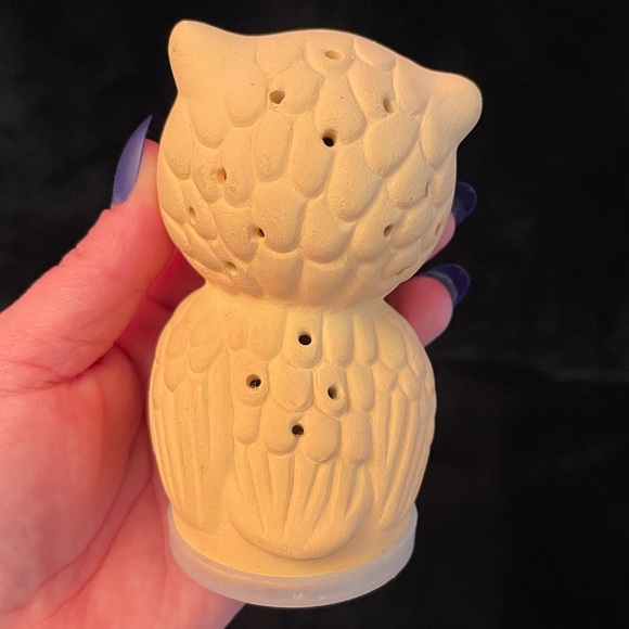 Vintage COTY Owl Air Freshener Potpourri Holder Figurine Terra Cotta 2.5"w & 4"h - Picture 5 of 9
